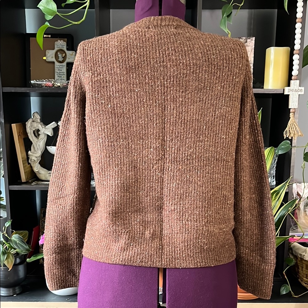 Old Navy Cozy Brown Crewneck Sweater - Picture 2 of 6